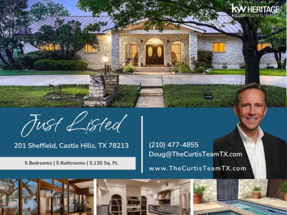 Experience Timeless Luxury at 201 Sheffield in Castle Hills - 201 Sheffield Castle Hills 78213 - The Curtis Team - The Curtis Team real estate - Doug Curtis real estate - Doug Curtis - real estate in Castle Hills - real estate in San Antonio