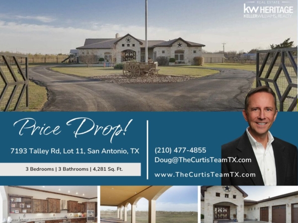 Take A Look Inside This One-of-a-Kind Estate: 7193 Talley Road Lot 11 in San Antonio - Doug Curtis - The Curtis Team - The Curtis Team TX - The Curtis Team real estate - real estate in San Antonio - homes for sale in San Antonio - San Antonio real estate - 7192 Talley Road